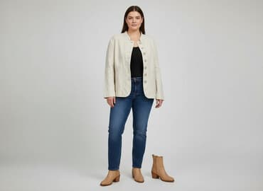 lniana marynarka damska zara: Marks & Spencer, Marynarka damska, rozmiar 2XL — 7