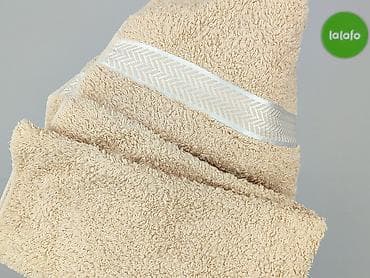 materiały do remontu: Ręcznik kąpielowy, beżowy, unisex - Materiał: 100% bawełna (etykieta — 5