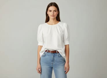 bluzki ludowe biale: Bluzka damska, rozmiar S — 7