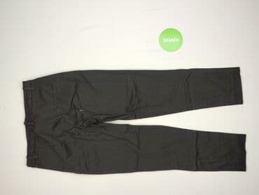 zara woskowane spodnie: H&M, Material trousers for women, size S (EU 36) — 3