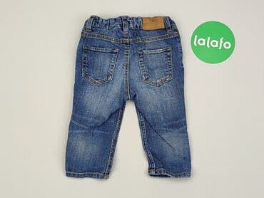 джинсова куртка: Denim pants, H&M, 6-9 months, condition - Good — 3