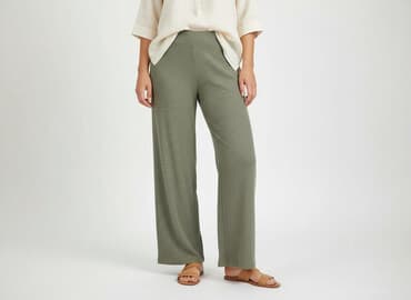 spodnie dla szerokich bioder: Papaya, Spodnie materiałowe damskie, rozmiar One size — 6