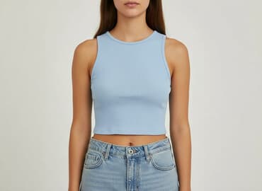 top z łańcuszkiem bershka: Bershka, Top damski, rozmiar XS — 6