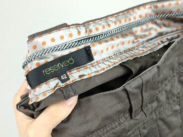 spodnie woskowane brązowe reserved: Reserved, Material trousers for women, size XL (EU 42) — 4