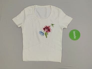 góralska koszula damska z haftem biała: Women`s T-shirt, size S — 3