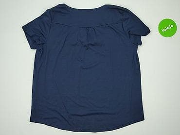 bluzki basic z dekoltem v: T-shirt damski, rozmiar XL — 3