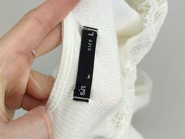 bluzki prazkowane: Sinsay, T-shirt damski, rozmiar L — 4