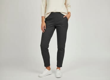 kapcie ars: Spodnie materiałowe damskie, rozmiar L — 5