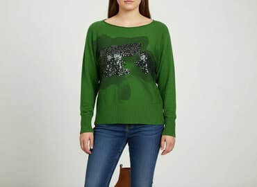 sweter z cekinami reserved: Sweter damski, rozmiar 2XL — 5