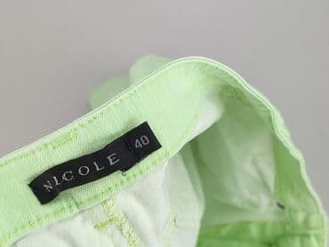 neonowe spodnie damskie: Nicole, Spodnie 3/4 damskie, rozmiar L — 4