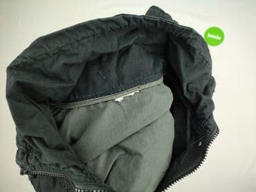 kurtki czarne z kapturem: Kurtka przejściowa dla mężczyzn, rozmiar 3XL — 4