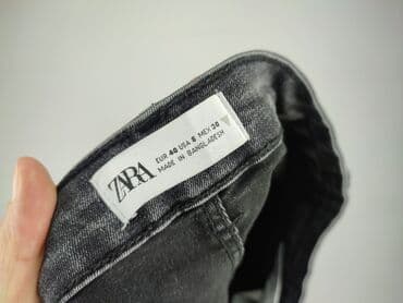 czarne spodnie damskie stradivarius: Zara, Jeansy damskie, rozmiar L — 4