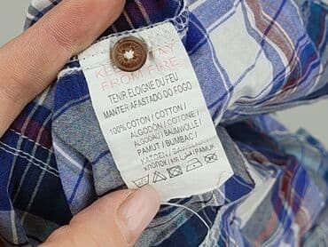 koszula w bialo niebieska krate damska: Woman, Women`s shirt, size S — 6