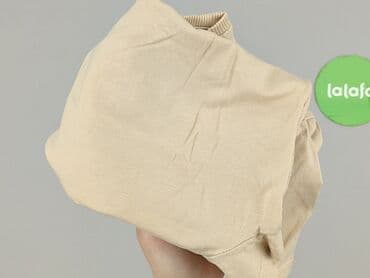 beżowe t shirty: Used, T-shirt damski, rozmiar S — 7