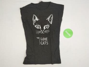 ubrania z kotem: T-shirt damski, rozmiar L — 2