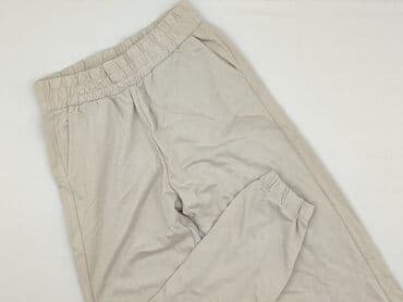 biale spodnie dresowe mohito: Sinsay, Material trousers for women, size S — 2