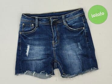 krótkie spodenki damskie jeansowe poszarpane: Jeanswear, Szorty damskie, rozmiar S — 2