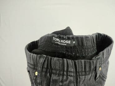 szare szerokie jeansy: Tom Rose, Jeansy damskie, rozmiar M — 4