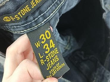 czarne cargo pull and bear: Jeansy dla mężczyzn, rozmiar M — 5