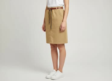 spódnice długie beżowa: Spódnica damska, rozmiar S — 5