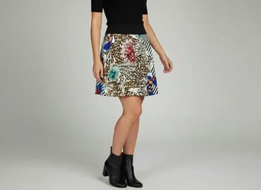 spódnice mini w panterkę: Women`s skirt, size XS — 1