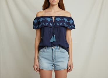 marynarka damska niebieska reserved: Bluzka damska, rozmiar S — 7