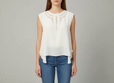 koronkowa sukienka na plażę: Tunika damska, rozmiar M — 5