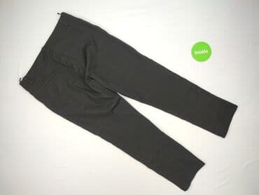 Women: Material trousers for women, size 3XL (EU 46) — 3