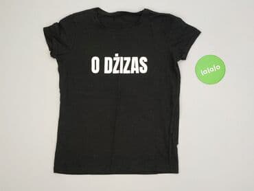 bluzki czarne oversize: T-shirt damski, rozmiar S — 2