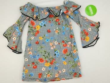 zara sukienka w kwiaty z bufiastymi rękawami: Zara, Women`s dress, size S — 3