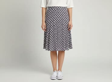 granatowa spódnice midi: Marks & Spencer, Spódnica damska, rozmiar S — 7