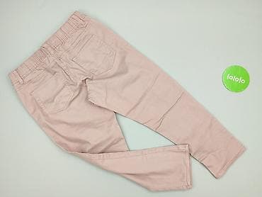 dzwony jeans: Różowe spodnie damskie typu jeggins/jeansy z elastycznym pasem. - — 3