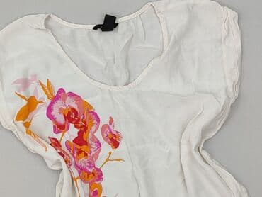 biała bluza damska hm: H&M, Bluzka damska, rozmiar L — 1