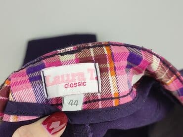 fioletowe jeansy damskie: Spodnie materiałowe damskie, rozmiar 2XL — 4