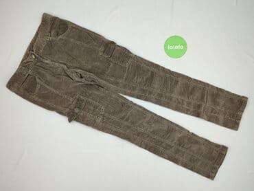 spodnie woskowane brązowe reserved: George, Material trousers for women, size M (EU 38) — 2
