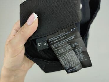 woskowane legginsy z wysokim stanem zara: C&A, Spodnie materiałowe damskie, rozmiar S — 6