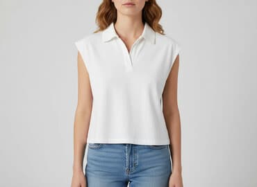 hm bluzki z krótkim rękawem: H&M Divided, Top damski, rozmiar S — 6