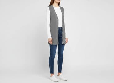 zara kamizelka haftowana: H&M, Kamizelka damska, rozmiar M — 1