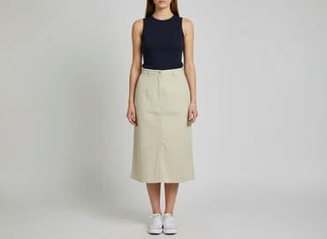 beżowa spódnice plisowane: Spódnica damska, rozmiar L — 1