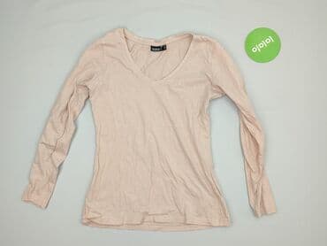 czerwona bluzki z bufkami: Janina, Women's blouse, size S (EU 36) — 2