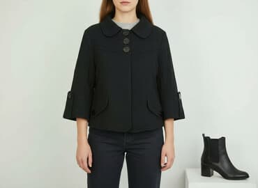 krótkie żakiety do sukienki: Bartek, Marynarka damska, rozmiar L — 1