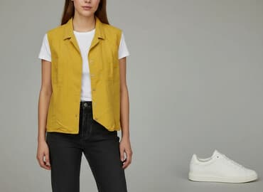 ubrania z jedwabiu naturalnego: Kamizelka damska, rozmiar L — 7