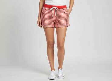 krótkie spodenki w paski: Janina, Szorty damskie, rozmiar M — 7