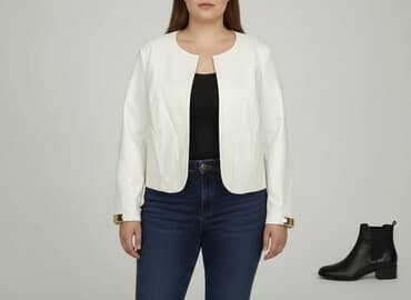 koszula damska z eko skóry: Women's blazer, size 4XL — 1