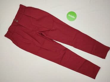 materiałowe spodnie z wysokim stanem lata 80: Spodnie materiałowe damskie, rozmiar L — 3