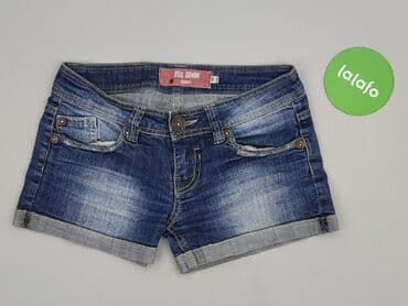 srebrne szorty: Bershka, Szorty damskie, S w lalafo.pl — 2 srebrne szorty: Bershka, Szorty damskie, S — 2