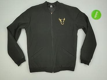 identic basic t shirt: Męska bluza bomber Young Wear 23 - Kolor: czarny z złotymi detalami - — 2