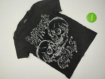 czarne dresy: Bershka, Koszulka dla mężczyzn, rozmiar L — 2