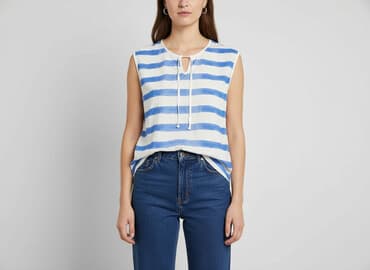 koszula wiya w paski: Bluzka damska, rozmiar M — 7