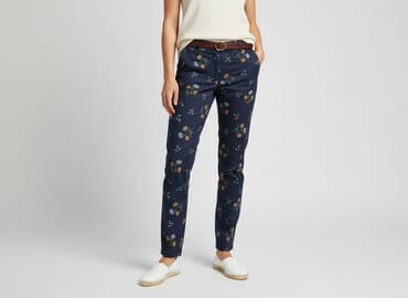 spodnie cyfrowa flora: H&M, Spodnie materiałowe damskie, rozmiar S — 7